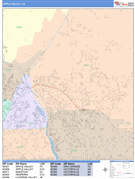 Apple Valley Digital Map Color Cast Style